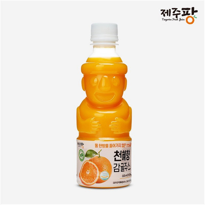 제주팡 천혜향 감귤주스 (320ml x 8병) 물 한방울 들어가지 않은 100%착즙, 8개, 320ml