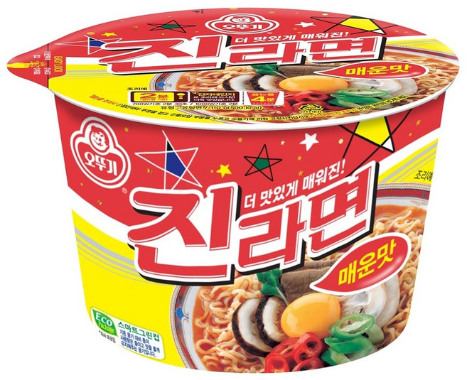 오뚜기 진라면 매운맛 용기 110g x 12