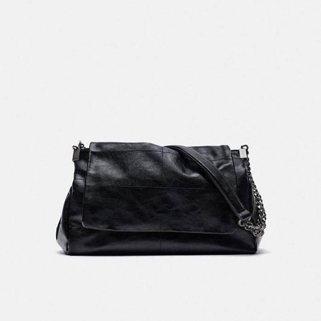 딥파워 자라 여성가방 락 플랩 숄더백 블랙 유나백 ZARA