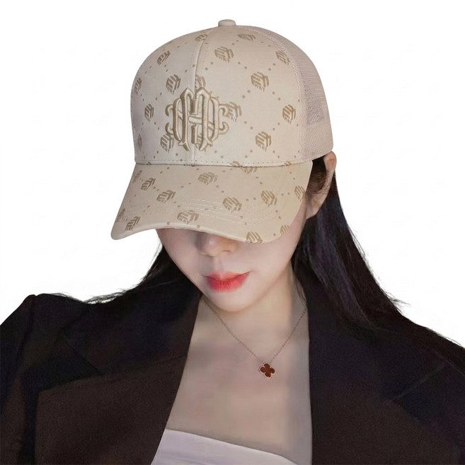 Charm Kaiser 남녀공용 볼캡 심플 모자 스냅백 자수 2415