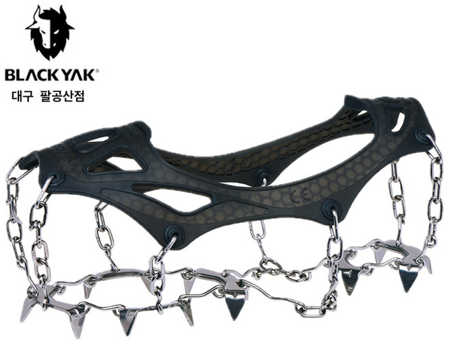 [블랙야크 대구 팔공산점] 25F/W 공용 야크체인젠A 블랙 4BYIRXU901BK 남녀공용 겨울 아이젠 등산 용품 안전 장비 캠핑 산행 아웃도어 여행 스포츠, 블랙