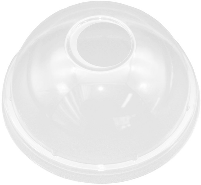 이솔산업 생분해성 옥수수 친환경 PLA 아이스컵 뚜껑 돔형리드 92.5파이 공용 1000개 1박스, 1개, 돔형