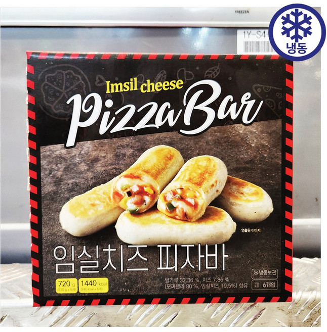 [트레이더스] 임실치즈 피자 바 120g 6입 720g 아이스박스 아이스팩포장 /개별포장, 1개