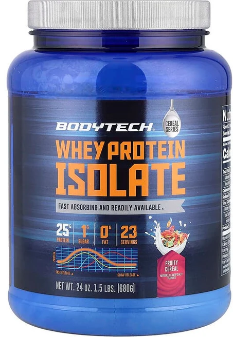 BodyTech 분리유청단백질 프루티 시리얼 680g(1.5lb) BDT-01895, 680 g, 680g, 1개 - 쿠팡