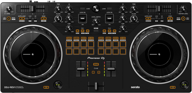 Serato DJ Lite 대응 스크래치 스타일 2ch DJ 컨트롤러 DDJ-REV1, 1개