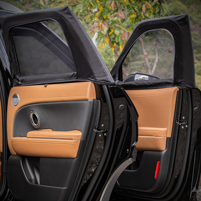 크레이지몬스터 디올뉴 팰리세이드 LX3 차량용 암막 모기장 텐트 트렁크 모기장, 팰리LX3 윈도우 모기장, 암막 윈도우 모기장(4P)