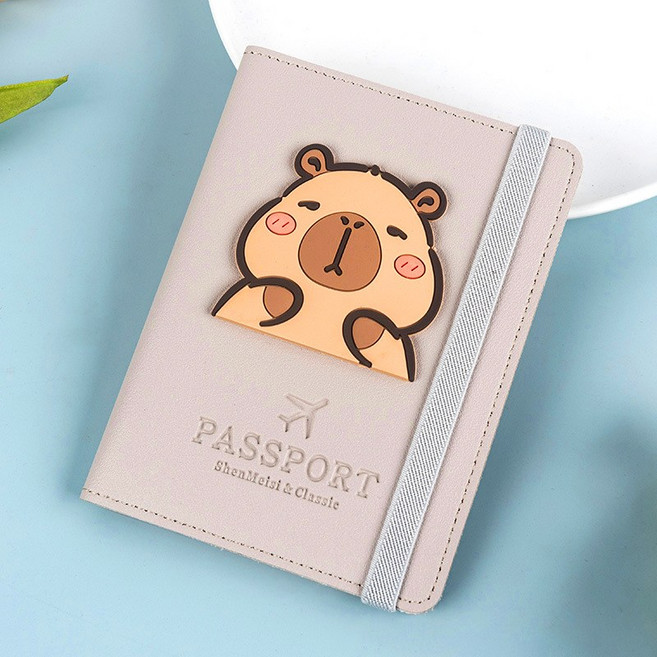 픽101 카피바라 여권케이스 카드수납 지갑형