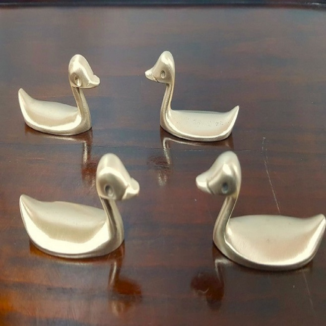 방짜유기 오리 수저받침 1개 2개 4개, 골드