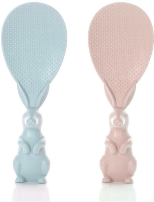 조니프리 스텐딩 토끼 밥주걱, 핑크, 1개