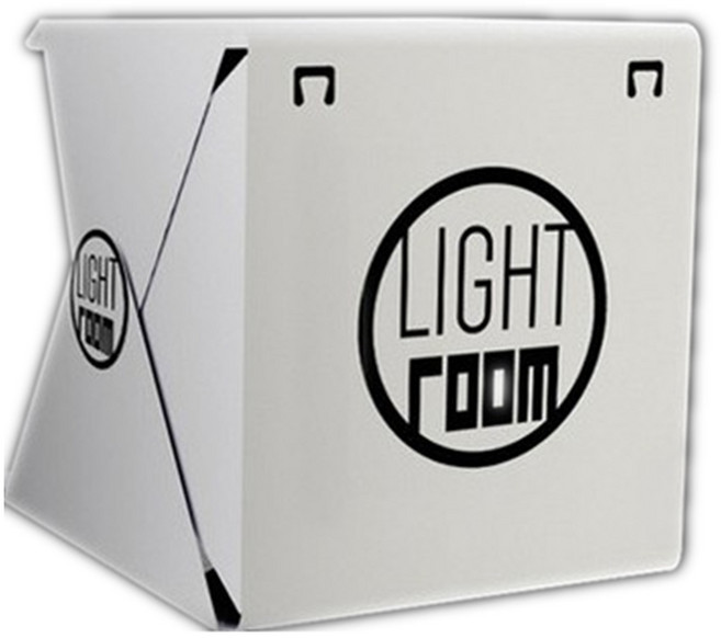 LED 網拍神器 便攜攝影棚 (附發票) 微靜物拍攝方棚 - 附2塊背景布 (黑/白), 1個