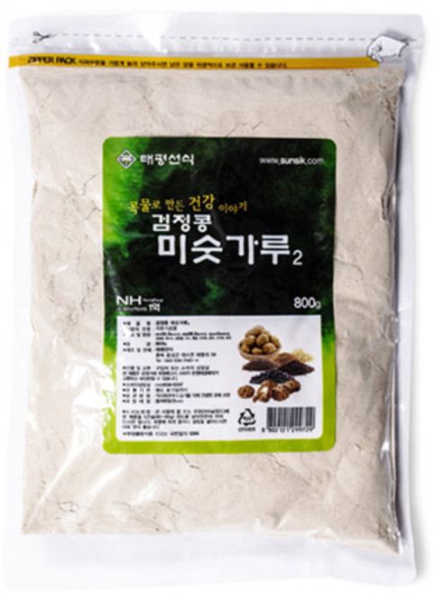 태평선식 검정콩 미숫가루 2, 800g, 2개