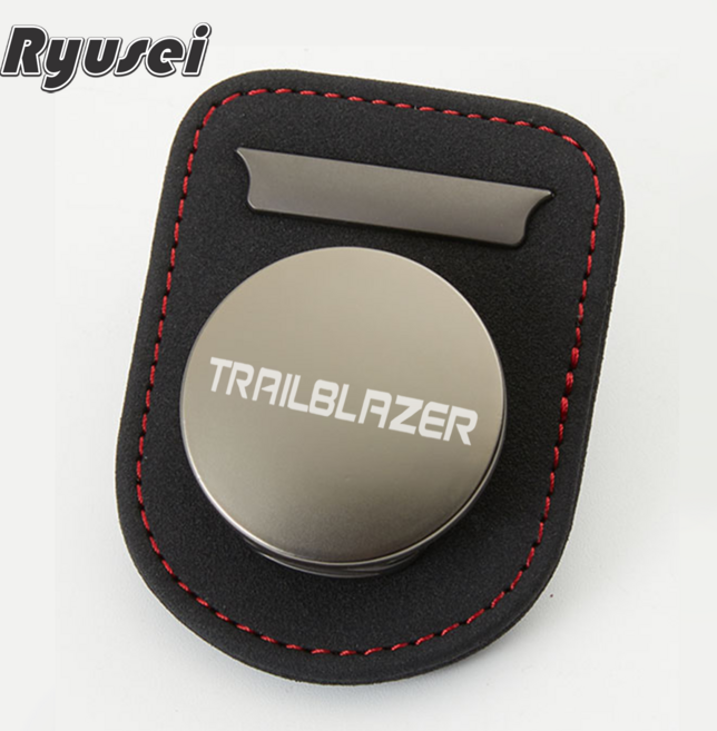 Ryusei 차량용 선글라스 클립 쉐보레 호환 자동차 선바이저 안경 썬글라스 걸이 카드 수납 거치대 무료각인 트레일블레이저 R044, 1개, Trailblazer-블랙