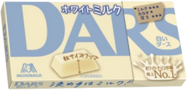 모리나가 다스 화이트 초콜릿, 47g, 2개