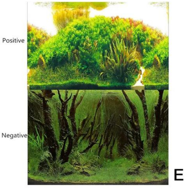 수족관 풍경 스티커 포스터 어항 3D 배경 그림 스티커 PVC 양면 바다 식물 배경 장식, 배경 전자, 1개