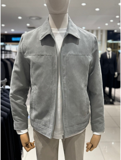 [트레몰로] 남성 간절기 라이트 스웨이드 점퍼 그레이 BDNCL5SC421