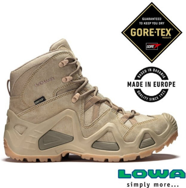 德國 LOWA 中筒登山軍用戰術靴 ZEPHYR GTX MID TF 歐洲製造 防水 透氣