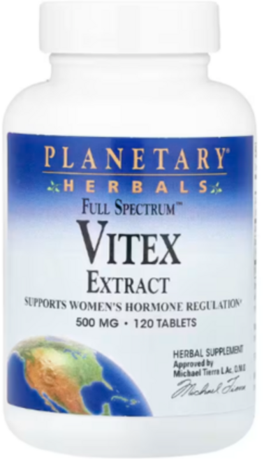 플래니터리허벌 바이텍스 비텍스 500mg 120정 체이스트베리추출물 Vitex, 1개