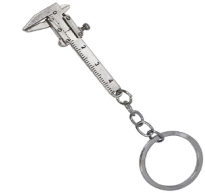 모구모구 미니 캘리퍼스 키링 휴대용 버니어 캘리퍼 측정 공구 키홀더 실측 가능