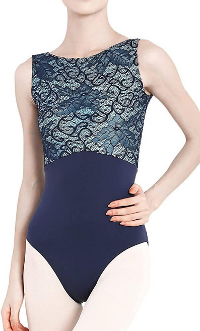 Dance Elite - Aquazul - 여성용 댄스 레오타드 여성용 레오타드 발레 및 댄스 네이비