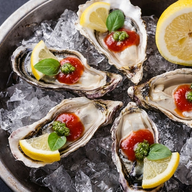 샛별수산 산지직송 통영 생굴 반각굴 석화 하프셀, 1박스, 1kg