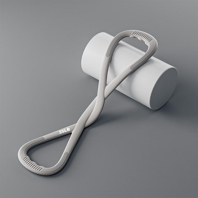 피코룸 요가 스트레칭 필라테스 라텍스 밴드(1+1), 1개, 그레이