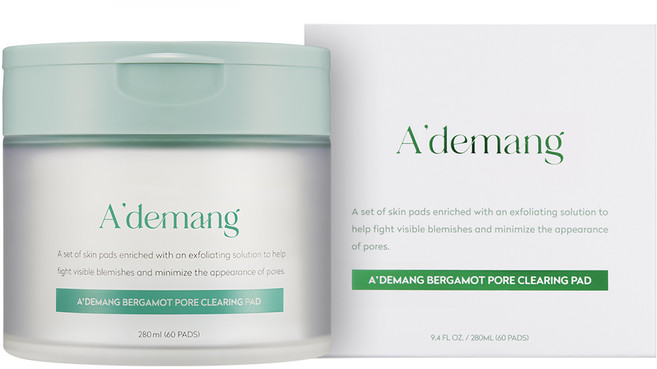아드망 베르가못 포어 클리어링 토너 패드 280ml, 60매입, 1개
