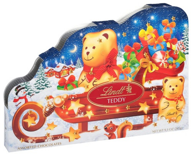2022년 린트 어드벤트 캘린더 크리스마스 테디베어 9.3oz 265g, 1개, 296g