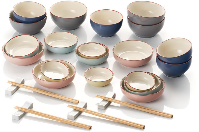 크라운포드 노빌리티 4인 식기 홈세트, 혼합색상, 식기세트 28p, 1세트