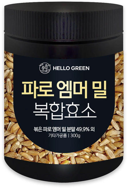 헬로우그린 파로 엠머 밀 복합효소 300g(통) 분말, 1개, 300g