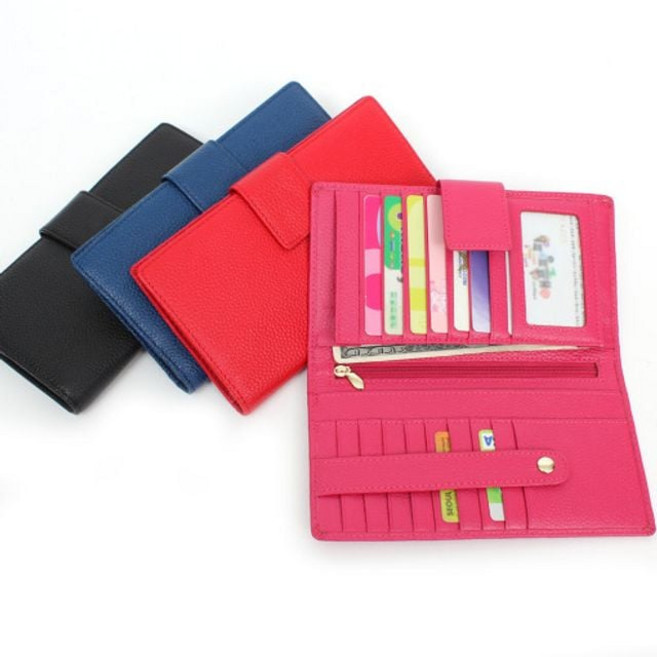 F8012 천연소가죽 여성 장지갑 통장지갑 핸드폰파우치 ang+06398oA