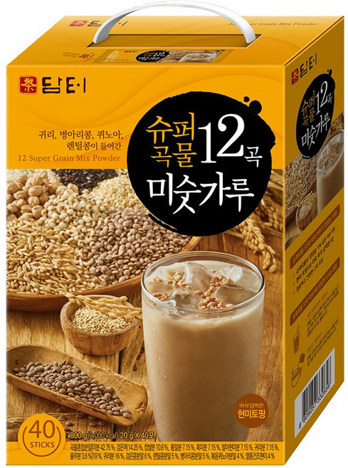 담터 슈퍼 곡물 12곡 미숫가루, 800g, 1개