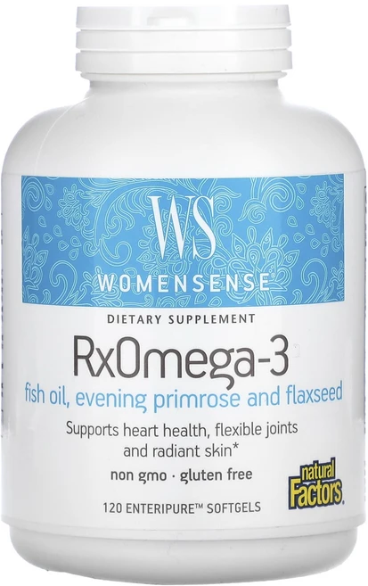 Natural Factors WomenSense RxOmega-3 Enteripure 소프트젤 120정, 1개 - 쿠팡