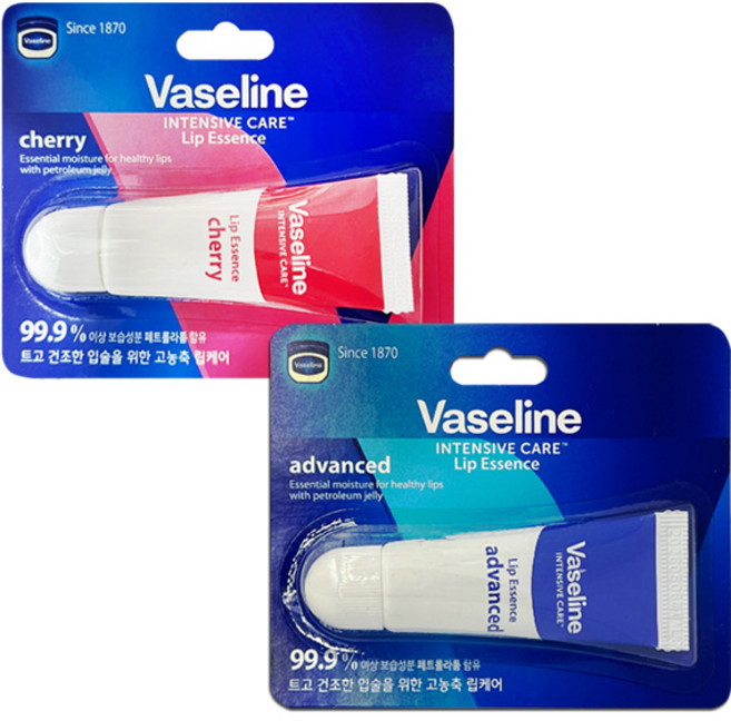 바세린 인텐시브 케어 립에센스 체리/어드밴스드 선택형 10ml, 1개