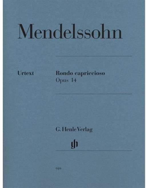 멘델스존 론도 카프리치오소 Op 14 (HN 919), Mendelssohn Bartholdy, Felix 저, G. Henle Verlag
