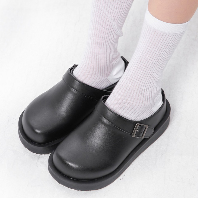 남녀공용 키높이 7cm 플랫폼 사무실 패션 통굽 슬리퍼