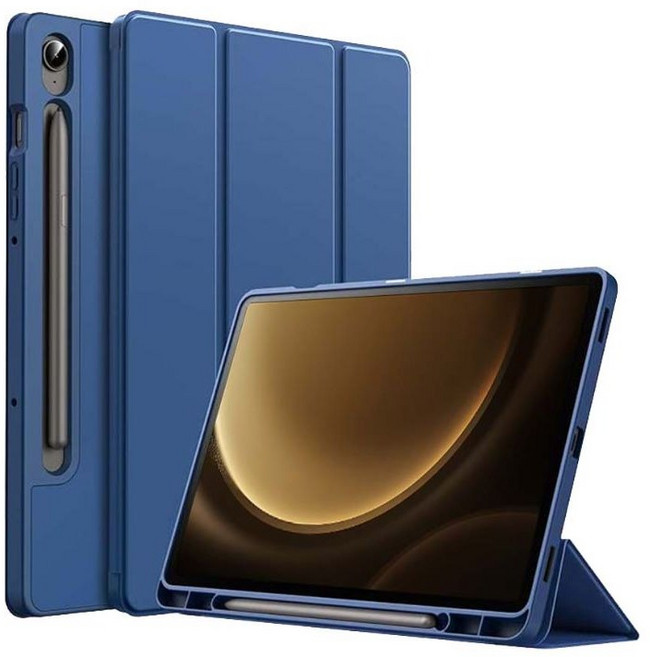 갤럭시탭S9 FE 플러스 울트라 호환 커버 S펜수납 케이스 SM-X510N X516N X610N X616N X710N X716N X810N X816N X910N X916 케이스나라, 곤색