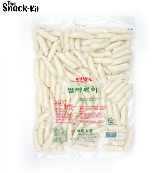맛찬들백미식품 (비건조떡 말랑이)떡볶이떡1.5kg-사이즈(중), 1개, 1.5kg