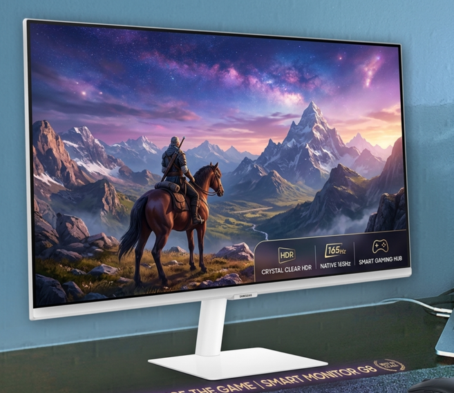 삼성 스마트모니터 M7 32인치 화이트 4K AI 스마트TV(거치대 미포함) 부모님 선물 좋은 모니터 스마트싱스 넷플릭스 유튜브 Netflix Youtube, 고객직접설치, LS32FM701