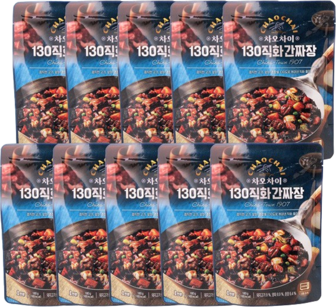 차오차이 130 직화 간짜장, 180g, 10개