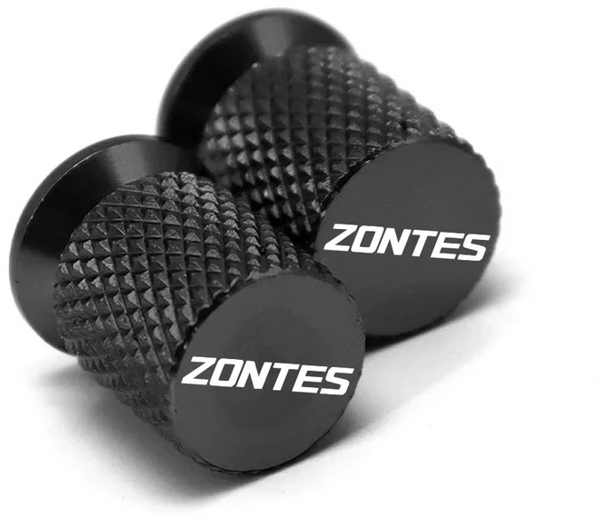 존테스 368G 703RR 250S 310T GK350 오토바이 휠 타이어 밸브 캡 스템 커버, 11 zontes Black