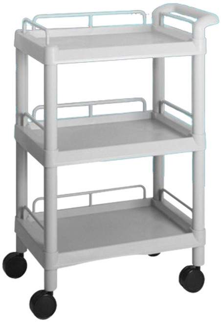 아동도서관 북카트 도서운반카 트롤리 3단 선반카 식당서빙카 운반용품 식당 핸들카, 1개