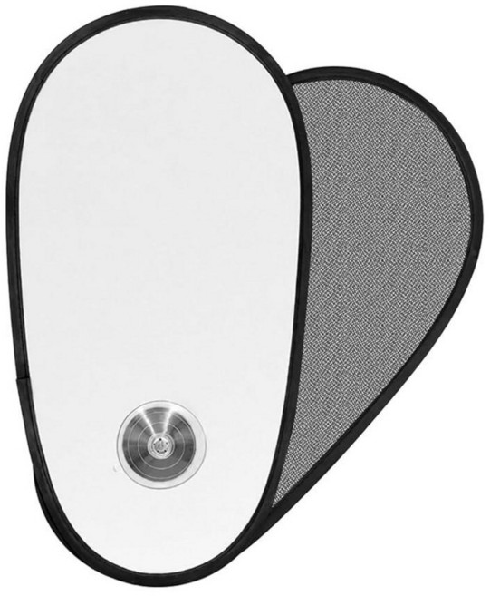 PUMHUBO 2 Pack Silver Coated Car Window Shades for Baby - Rotatable Sun Visor for Side Windows UV, 실버 코팅 1개 + 메시 1개, 1팩