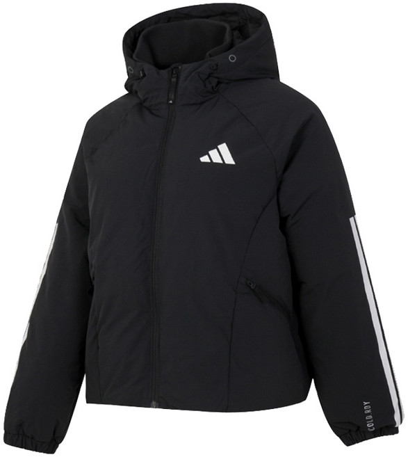 아디다스 여성 아웃도어 퍼피 다운 J 방풍 패딩 자켓 JG3866