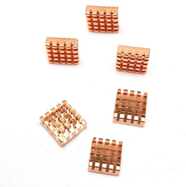 JOYCOOL 조이쿨 구리 방열판-6개 가로 13mm / 세로 12mm / 높이 5mm, 1개