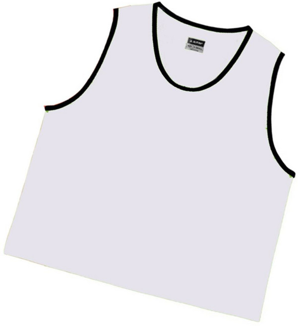 스타 스포츠 메쉬 팀조끼 화이트 l 1p 운동 유니폼 단체 형광조끼