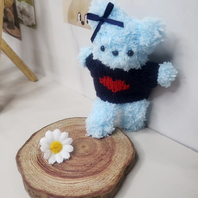 [24종] 모루인형 만들기 DIY 키트, 1개, 04번-2 네이비 스웨터세트