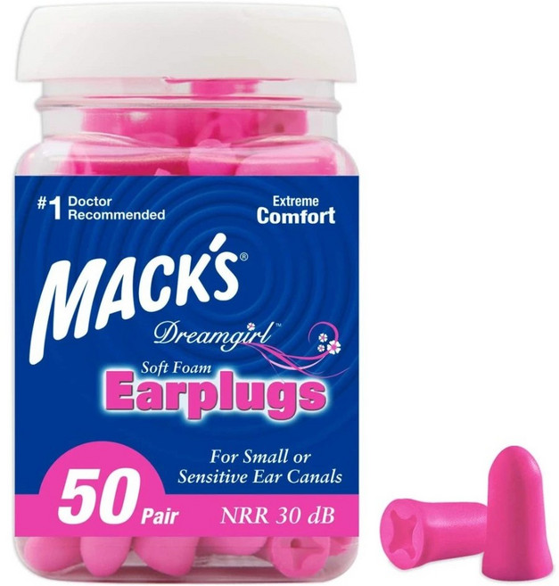 Mack's Dreamgirl 耳塞 50對入 適用於小耳道, 1個, 50雙