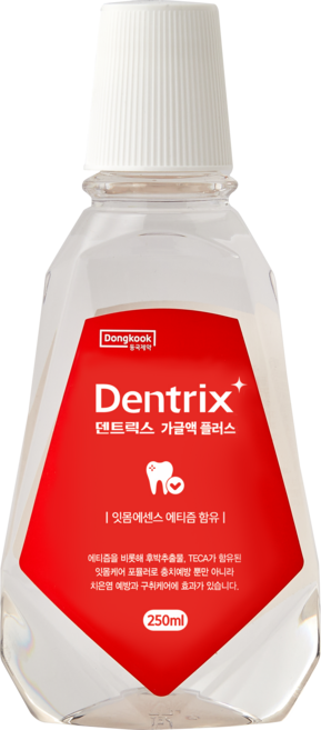 동국제약 덴트릭스 가글 플러스 250ml 입냄새제거 구강청결제, 1개