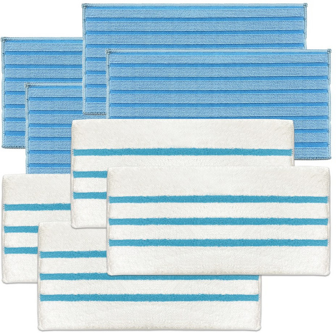 [호환] BNC INT 한경희 HSM-1010TI HESM-D1300WT D1000 홈앤아트 AMS-200 블랙앤데커 스팀청소기 극세사 물걸레 세트, 8개, 일반+찌든때[set]