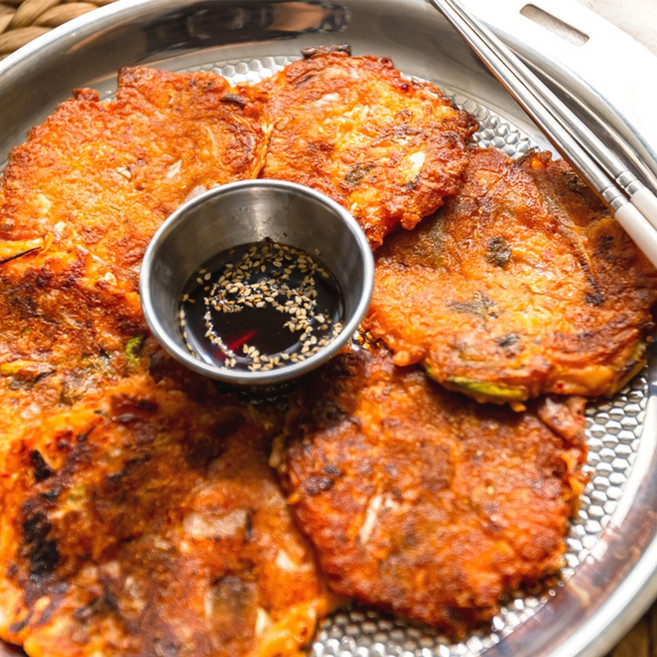 해와바다 김치전 대용량 후라이팬 에프조리, 1kg, 5개